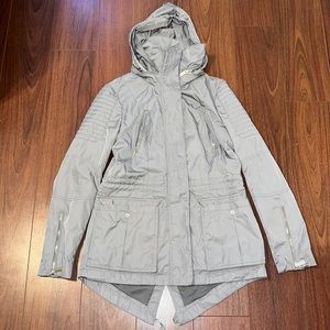 Silver Jacket w/ Convertible Hood